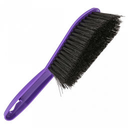 Комплект пластмассовый: совок с резинкой 23х35х5см + сметка 23х4см, ворс 4см, фиолетовый (Россия)