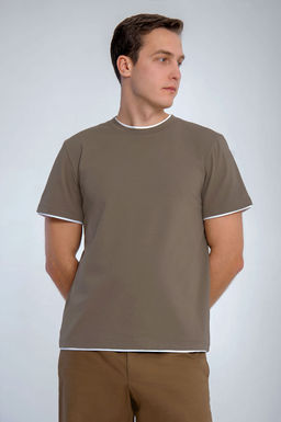 Арт. 67115/2 Футболка мужская 48-56 (5 шт) Цвет:полынь - Идеал фото 2