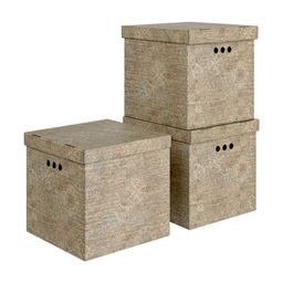 VAL TC-BCTN-AR-3Kmono Короб картонный, квадр., 31.5*31.5*31.5 см, монохром, 3 шт., TRAVELLING AIR, шт