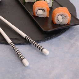 Палочки для суши «Геометрия», набор 10 шт., 24.5 см, керамика