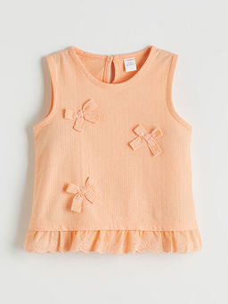 Fiyonklu ve F?rf?rl? K?z ?ocuk Bluz ve ?ort