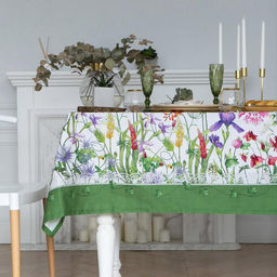Скатерть Этель Луговые цветы 110х150 см, 100 % хлопок, саржа 190 гр/м2