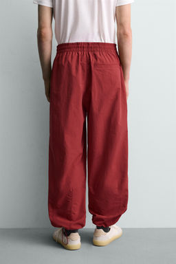 PANTAL?N JOGGER T?CNICO BANDAS CONTRASTE / Rojo - Zara фото 12