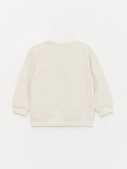 Bisiklet Yaka Uzun Kollu Bask?l? Erkek Bebek Sweatshirt ve E?ofman Alt 2li Tak?m - Waikiki фото 3