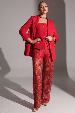 Жакет Мода Юрс 25-2951 красный