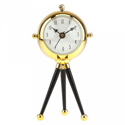 Часы настольные интерьерные "Водолаз" 10х6,5х20,5см, мягкий ход, циферблат белый; цифры арабские, черный; выпуколе стекло, на ножках металл, корпус платик, золотой; в коробке (Китай)