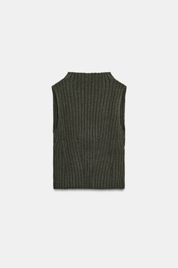 30% WOOL RIB TOP - Zara фото 7