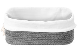 Хлебница плетеная с льняным мешком 35*25*13 см, серая - Elan gallery фото 7