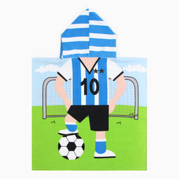 Полотенце-пончо детское махровое Крошка Я Футболист 60*120см, 100% пэ, микрофибра  фото 5