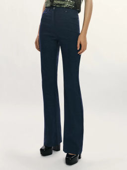 Брюки клеш с денимным эффектом / Zarina