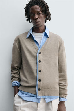 CARDIGAN WITH CONTRAST TRIMS - Zara фото 5