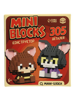 Конструктор «Mini Blocks. Кот и мышка», 305 деталей