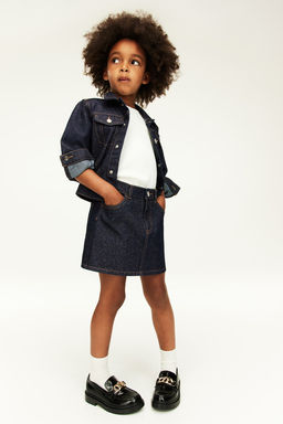 Falda vaquera brillante