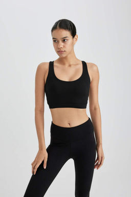 Спортивный бюстгальтер DeFactoFit с круглым вырезом  фото 3