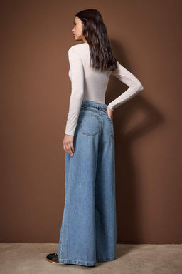 Mavi Normal Bel Ekstra Wide Leg Jeans TWOAW26JE00307 - Trendyolmilla фото 4