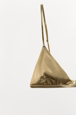 SILK TRIANGLE BRALETTE - Zara фото 7