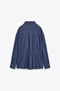 LONG SLEEVE SAFARI SHIRT - Zara фото 6