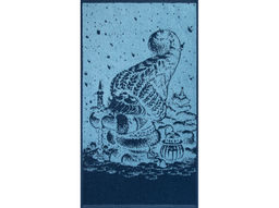 Полотенце махровое 6с103.412ж1 Рождественской ночью (джинс) 50х90см