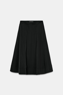 FALDA MIDI CAPA ZW COLLECTION / Negro - Zara фото 6