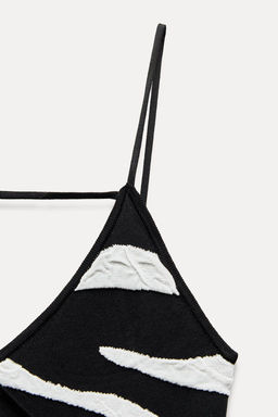 CREASED-EFFECT KNIT DRESS - Zara фото 7