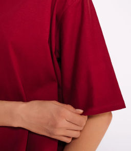 Футболка #ОКТ075001, бордовый