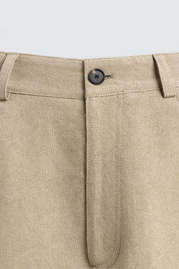 PANTAL?N BALLON FIT 100% LINO LIMITED EDITION / Tostado - Zara фото 9