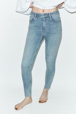 JEANS TRF SKINNY TIRO ALTO / Azul claro - Zara фото 5