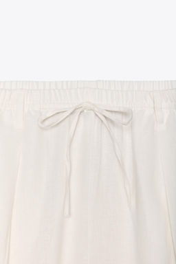 LINEN BLEND TROUSERS - Zara фото 24