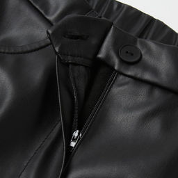 Брюки женские из экокожи MINAKU: Eco leather, чёрные, размер 52
