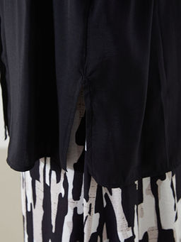 Modal Kar???ml? Kad?n G?mlek Tunik