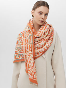 в составе ШЕРСТЬ и КАШЕМИР Большой, мягкий, теплый двусторонний палантин - Tantino фото 6