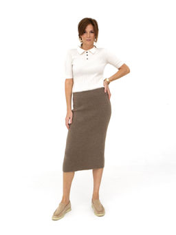 Юбка из кашемира 8033 капучино
