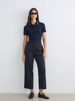 Polo Yaka Fitilli Kad?n Ti??rt