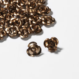 Цена за 2 шт. Бусины для творчества «Розочка», 8 мм, набор 30 шт, цвет коричневый