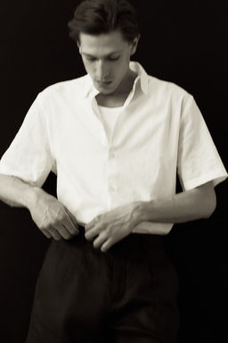 Camisa en tejido texturizado Regular Fit - H&m фото 2