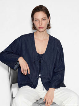 V Yaka Ba?lama Detayl? Jean Bluz