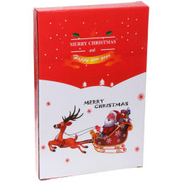 Фигура светодиодная "Дед Мороз в санях" 15*26 см (батарейки 3 ААА), 1 режим