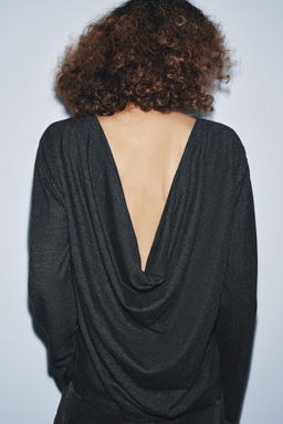 SOFT TOP WITH DRAPED BACK - Zara фото 3
