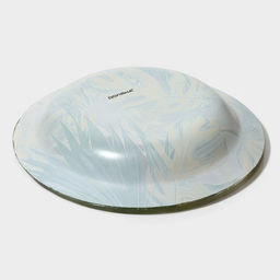 Тарелка глубокая Доляна «Монстера», 430 мл, d=18.5 см, стекло, зелёная