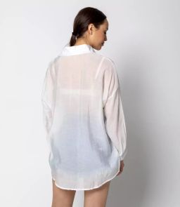 Рубашка #КТ19313, белый - Dommod фото 3