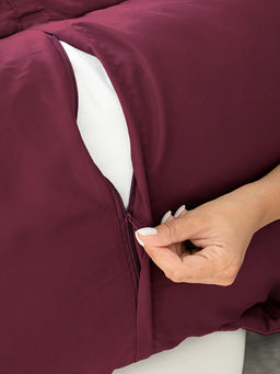 Наволочки декоративные велюр 50x70 (2шт) бордовый - Denastia фото 2