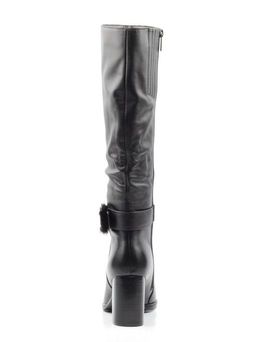 02-K56-D1 BLACK Сапоги зимние женские (натуральная кожа, натуральный мех (еврозима)) - Фабричный китай фото 11