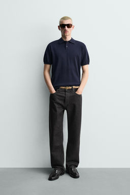 POLO PUNTO REGULAR FIT / Marino oscuro