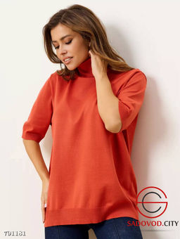 Водолазка Женская С Коротким Рукавом