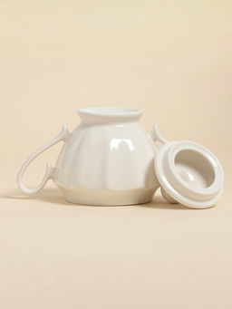 Сахарница SL Home «Аманде», 350 мл, 17×11×12 см, фарфор, белая