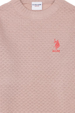 Пудровый свитер для девочки - U.s. polo assn фото 9