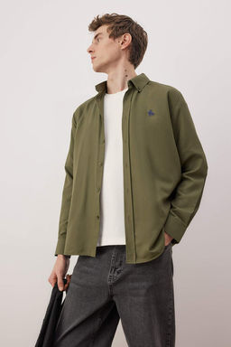 TRENDYOL MAN Mavi Regular Fit Nak?s Detayl? Oxford Kolay Utulenebilir Smart Gomlek TMNAW25GO00036 - Trendyolmilla фото 50
