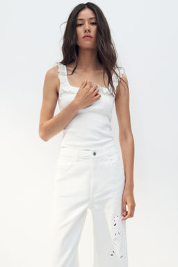 Pantal?n con bordado ingl?s - H&m фото 6
