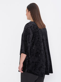 Блузка из бархата TU03611BLK01 - Артесса фото 7