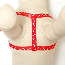 Комплект Классика, капрон, поводок 120 х 1 см, ОГ 21-35 см, красный - Пижон фото 5